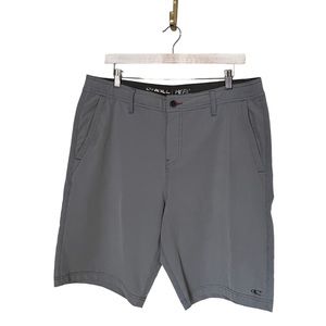 O'Neill Hybrid Gray Flat Front Shorts 2 Zippered
Pockets Men's Size 36